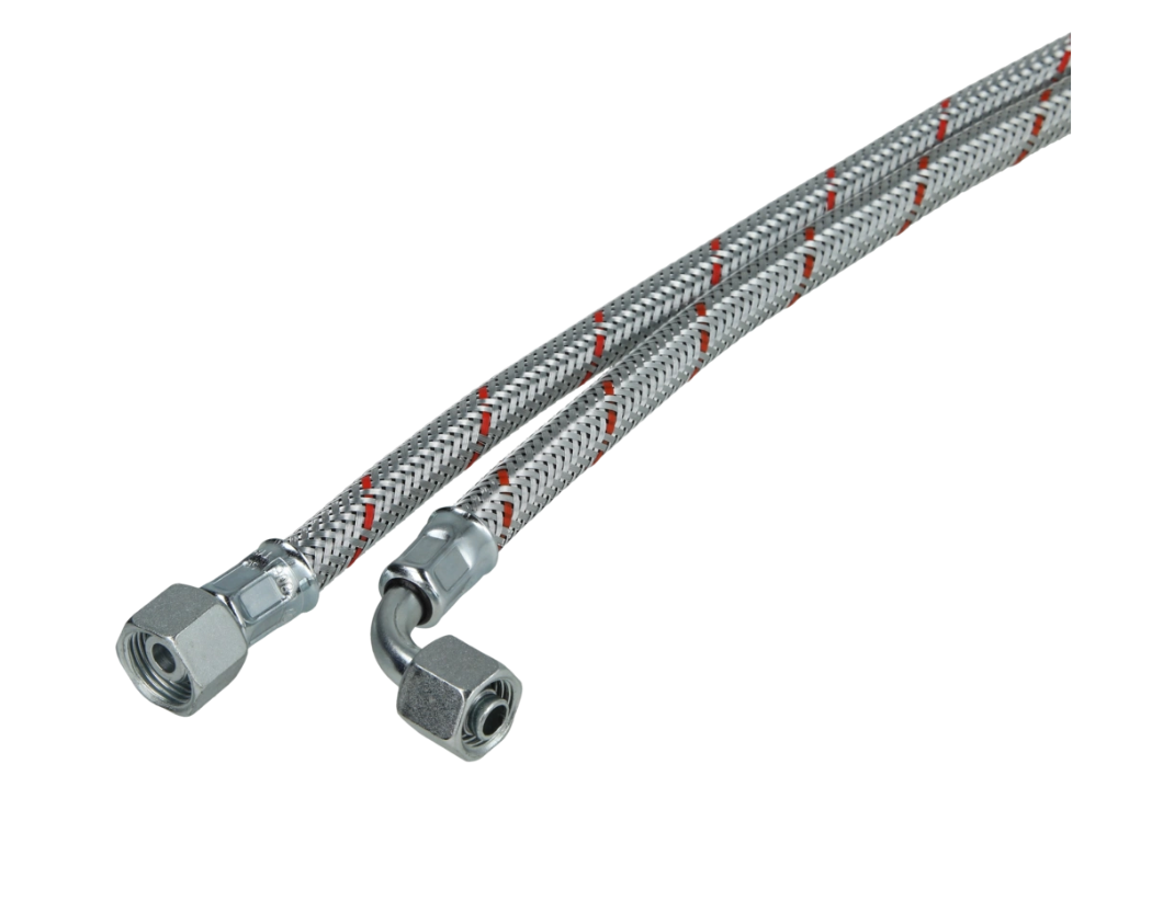 Ölschlauch SR8 x 1250 mm für Cuenod 78° 3/8" Überwurfmutter geeignet f. Biodiesel