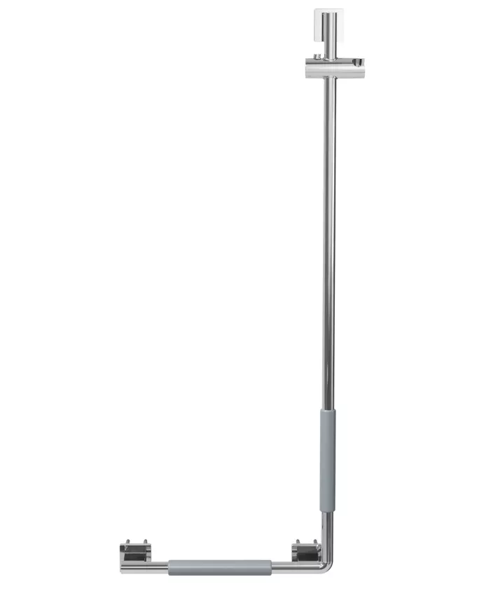VIGOUR Duschhandlauf derby plus m. Brausestange Handl.li.verchr.m.ABS | DEPDHLBL