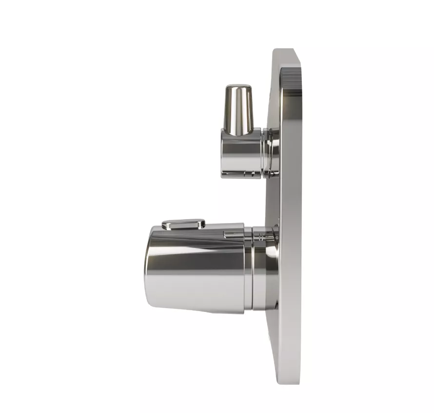 VIGOUR Farbset Thermostat derby für VUPK mit Mengenregulierung verchromt | DEFTM