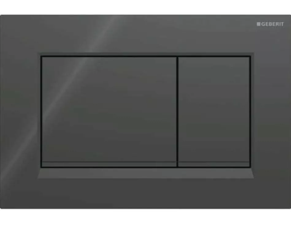 GEBERIT BetPl.Sigma30 f.2-Mengen-Sp. schwarz / schwarz matt | 115.883.DW.1