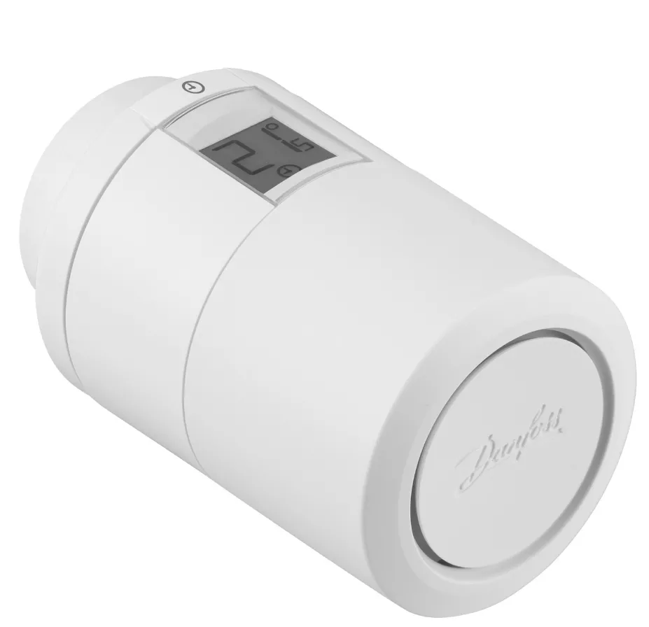 Danfoss Elektron. HK-Thermostat ECO Home Stand-alone-Regler mit Bluetooth, weiss | 014G1001