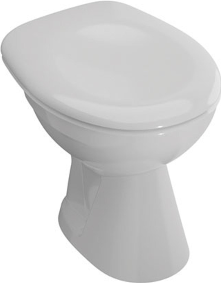 VIGOUR Stand -Tiefspül-WC clivia Abgang waagerecht weiss | CLWC