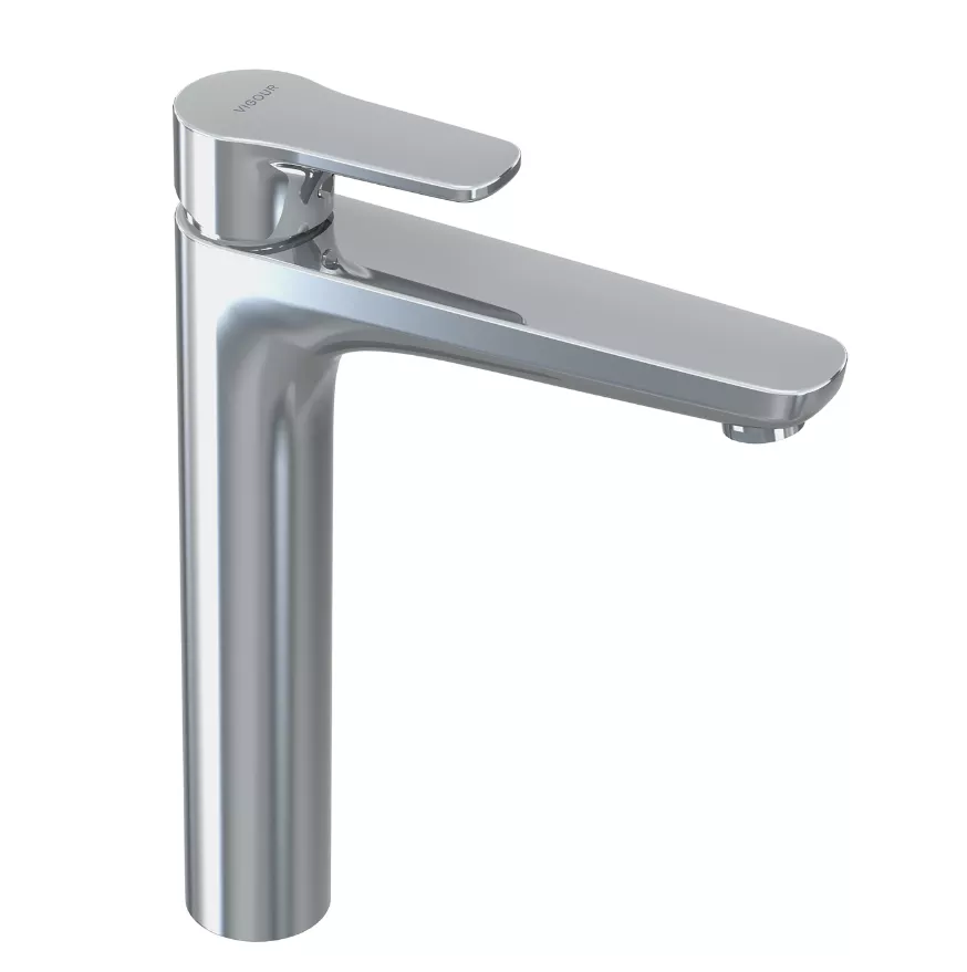 VIGOUR Einhand-Waschtischbatterie derby XL Auslaufhöhe 230mm o.Ablg. verchr. | DEXLO