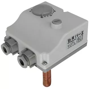 Doppeltauchthermostat TLSC mit Begrenzer 1/2" 0 - 90 °C 100 mm Tauchschaft