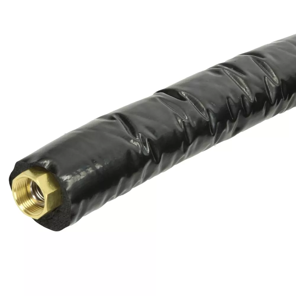 Edelstahlwellrohr DN 16 300 mm beidseitig Ø 3/4" Überwurfmuttern