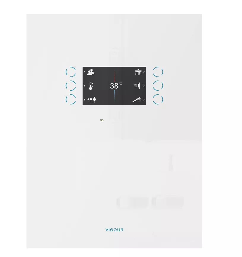 VIGOUR SMART Fertigset Glasausführung weiß | VIGSMARTFBW