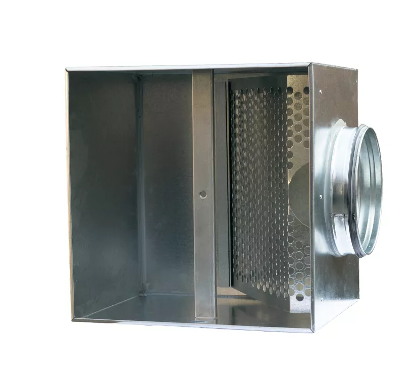 COSMO Anschlusskasten ZU/AB Q1 300 mit Drossel u. Prallblech, DN160 | CAK300