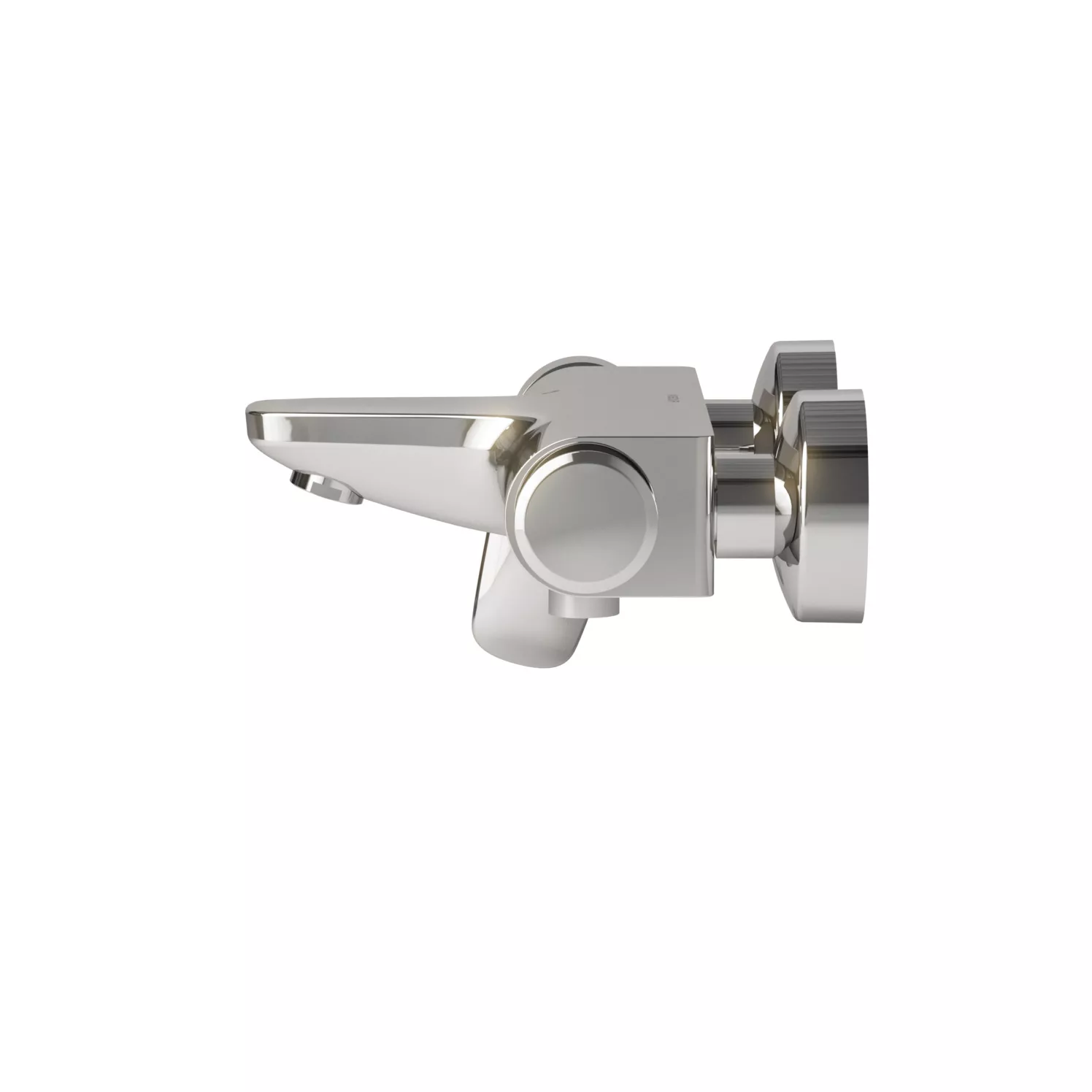 VIGOUR Einhand-AP-Badebatterie derby style ohne Brausegarnitur verchromt | DESW