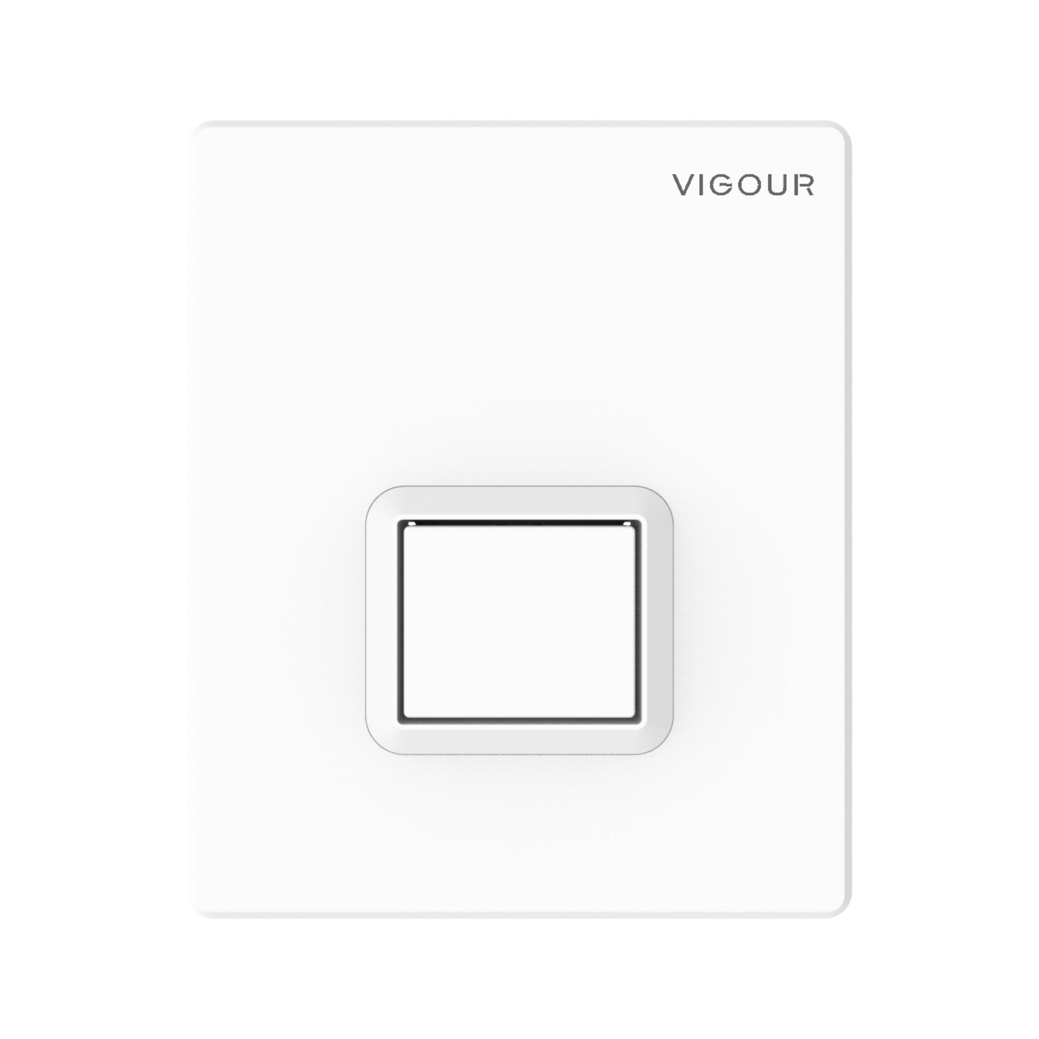 VIGOUR Urinal-Abdeckplatte TEES f.handbetätigte pneum.UP-Spülung weiss Nr.:V1TEESUWE