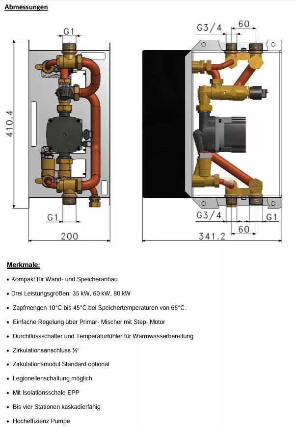 SferaTec Frischwasserstation 60 kW Art.-Nr. 54.8725