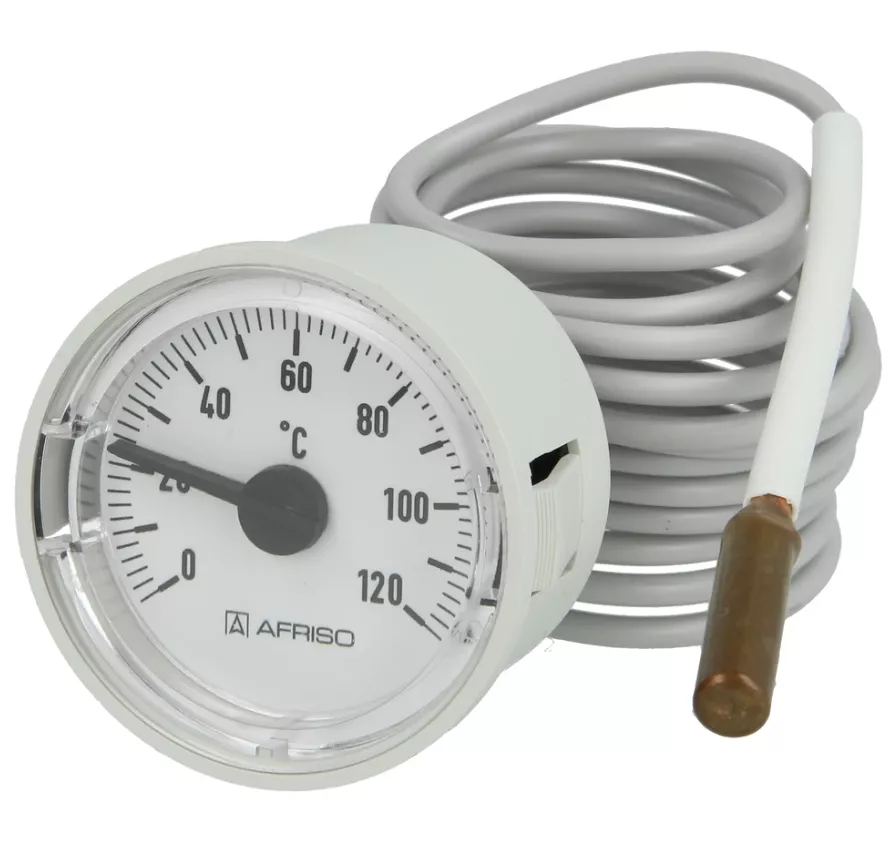Afriso Fernthermometer TER40/150 0-120°C Thermometer 1500 mm Einbauthermometer