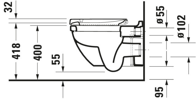 Duravit WC-Sitz Starck 3 abnehmb.m.Deckel weiss Scharniere Edelst.m.Absenkautom.| 0063890000