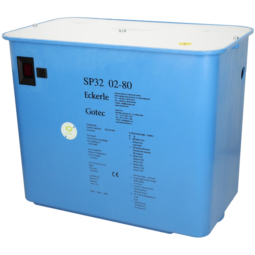 Eckerle Saugpumpenaggregat SP32/2-80 E mit elektrischem Antiheberschutz