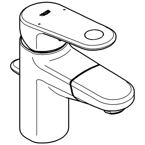 Grohe Einhand-Waschtischbatterie Europlus NEU m.Abl-G.u.ausz.Auslauf m.RV verchr.| 33155002