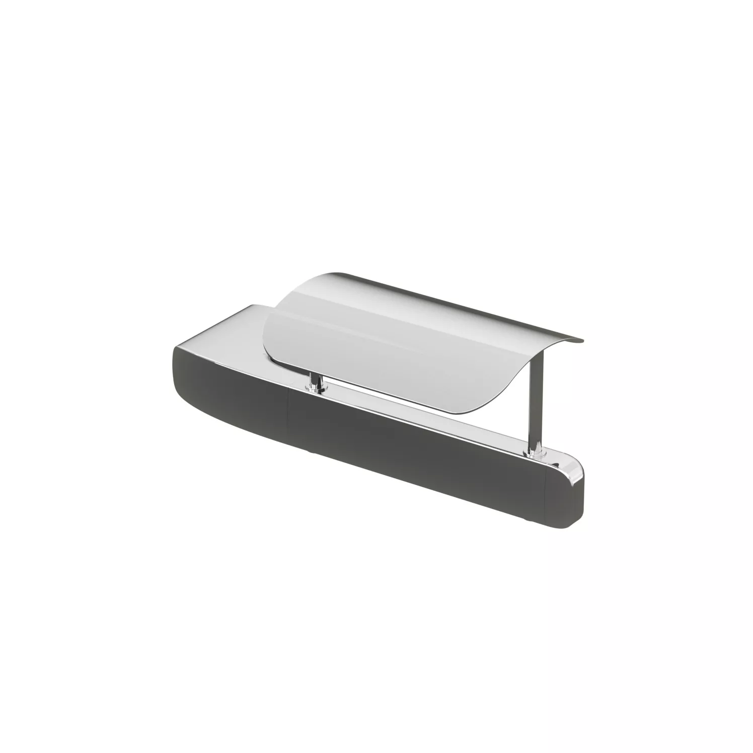 VIGOUR Papierhalter white mit Deckel verchromt | WHITEPH