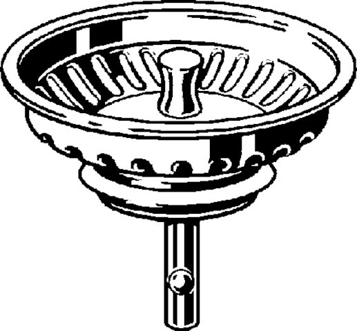 Viega Koerbchenventil aus Edelstahl d=82mm fuer Spuele mit Handbetaetigung | YVI680688