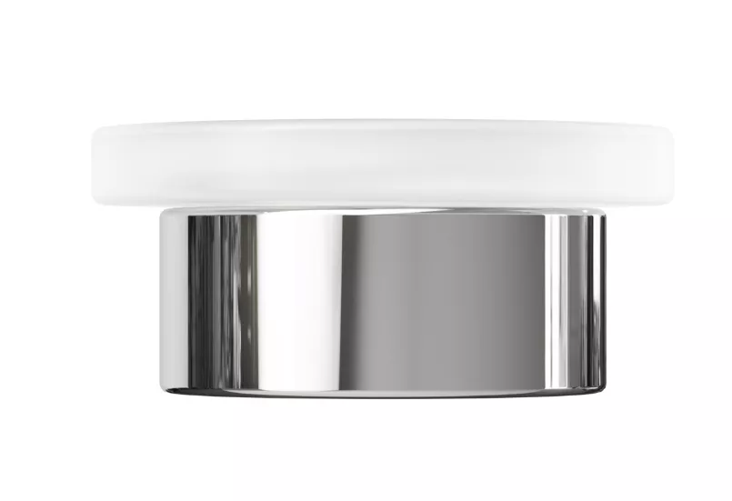 VIGOUR Seifenhalter derby mit Glas verchromt | DESH