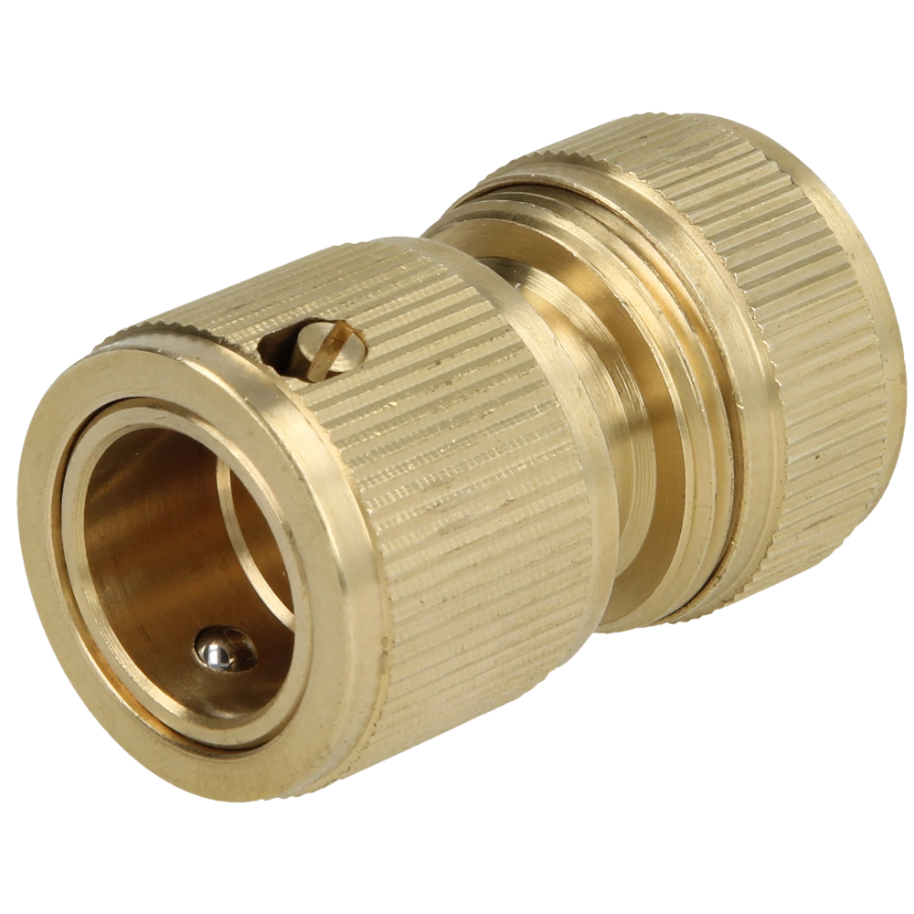 Schlauchanschlussstück 3/4" ohne Wasserstop, messing