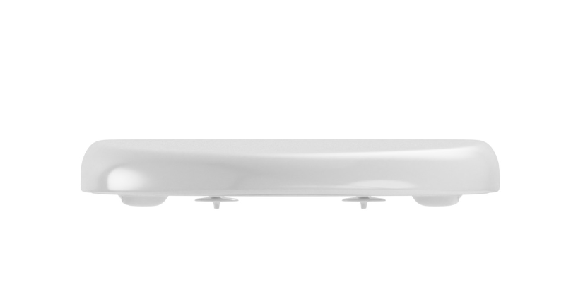VIGOUR WC-Sitz clivia Edelstahl Scharnier semi abnehmbar weiss | CLSI