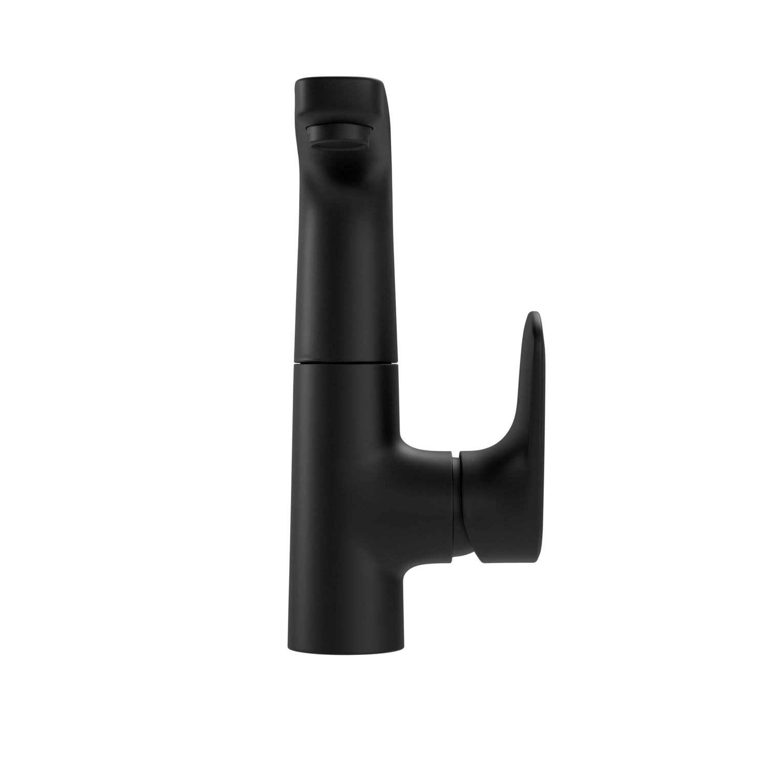 VIGOUR Einhand-Waschtischbatterie derby style L-Ausl. Schw. m. Abl.schwarz matt | DESLSM
