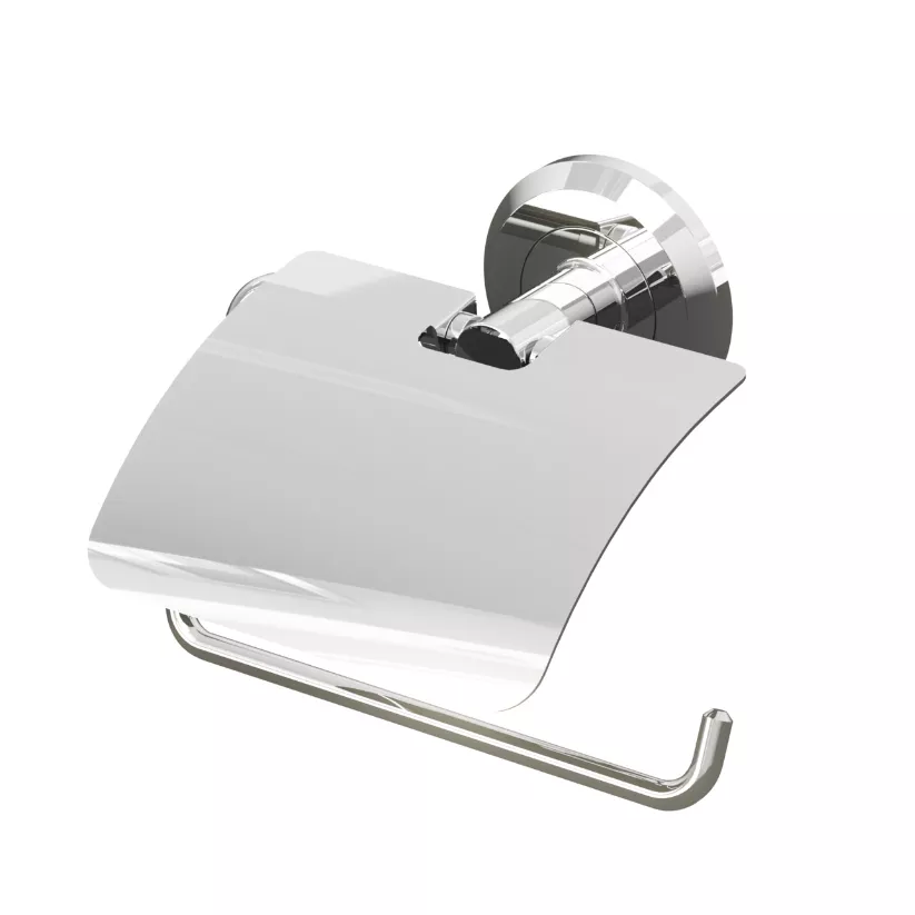 VIGOUR Papierhalter one mit Deckel verchromt | ONPH