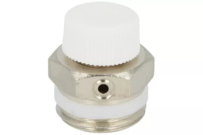 Entlüftungsventil, Heizkörper, 1/2" manuell, mit Rändelmutter Heizkörperentlüfter