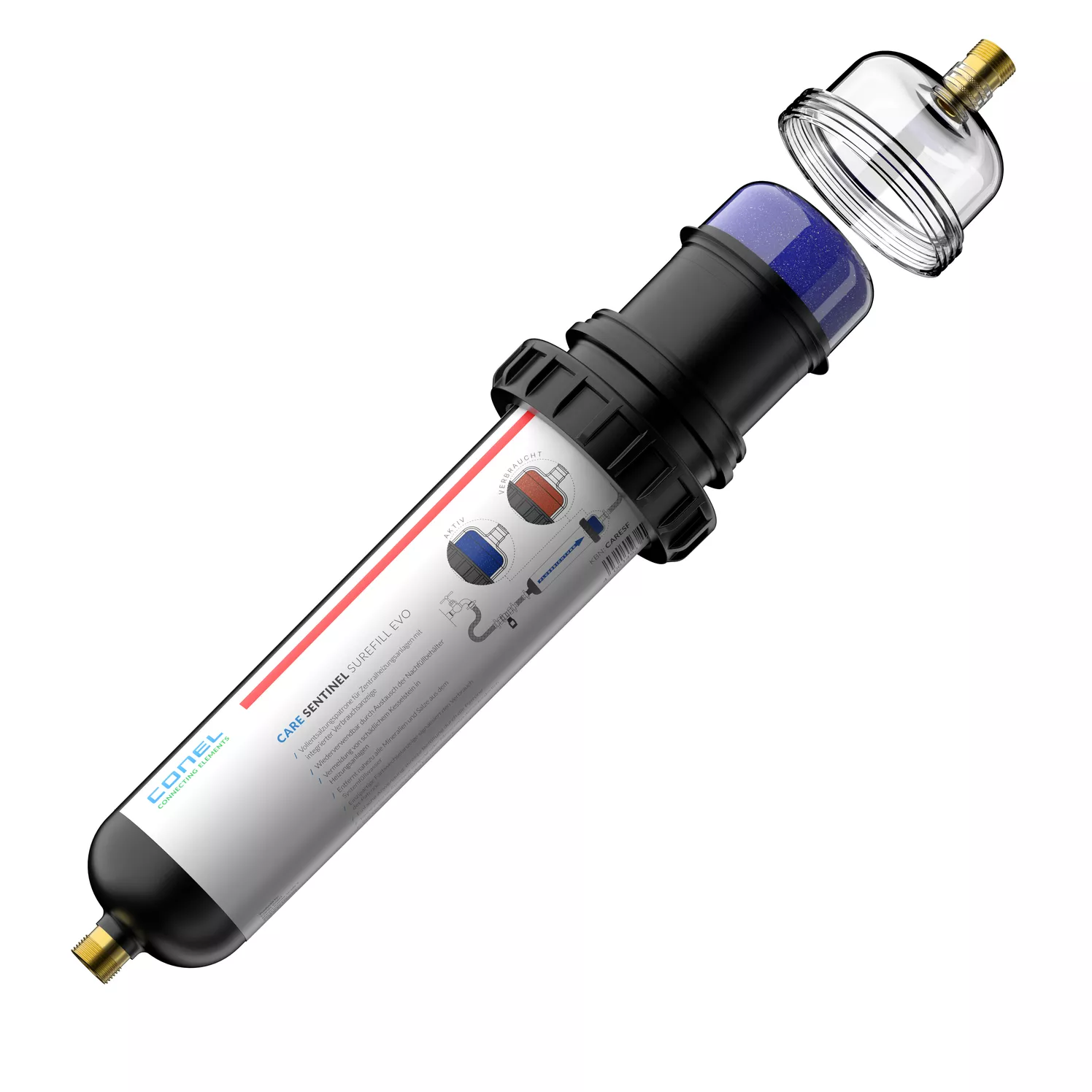 CONEL CARE Vollentsalzungspatrone EVO SUREFILL m. Farbanzeige (Beutelharz) | CARESF