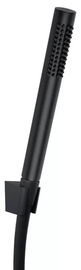 VIGOUR Wannenset individual 3.2 m.Wandhalter schwarzm | V32WSSTABHBSM