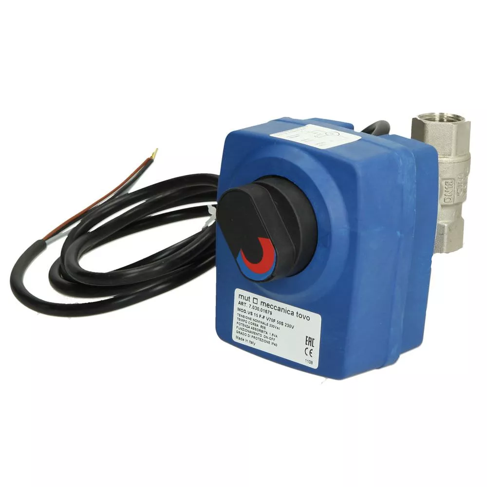 Motor-Kugelhahn VS 15 F-F elektrisch gesteuert 1/2" IG 230V~
