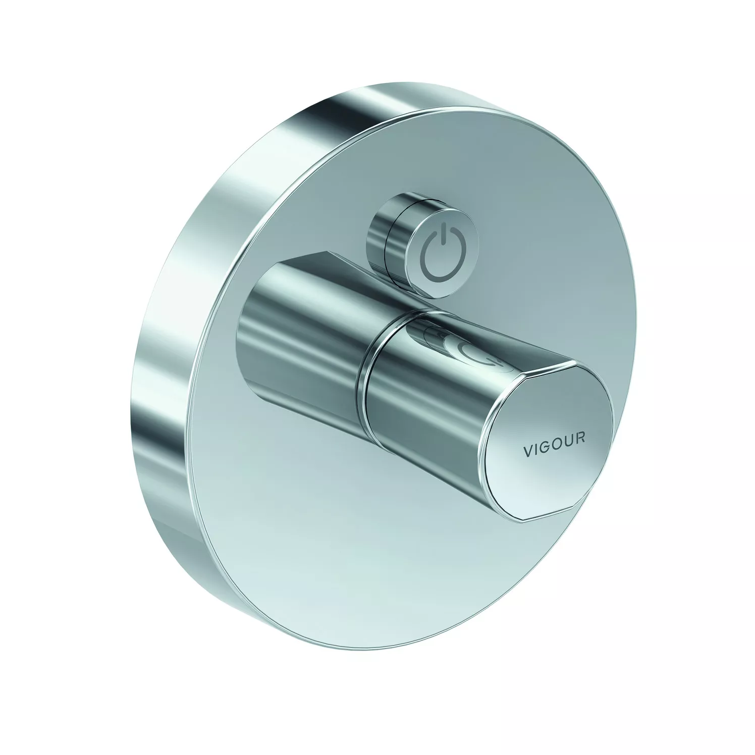 VIGOUR V4 Farbset TipTec Mischer für VUPK 1 Verbraucher rund verchromt für modernes Badezimmer