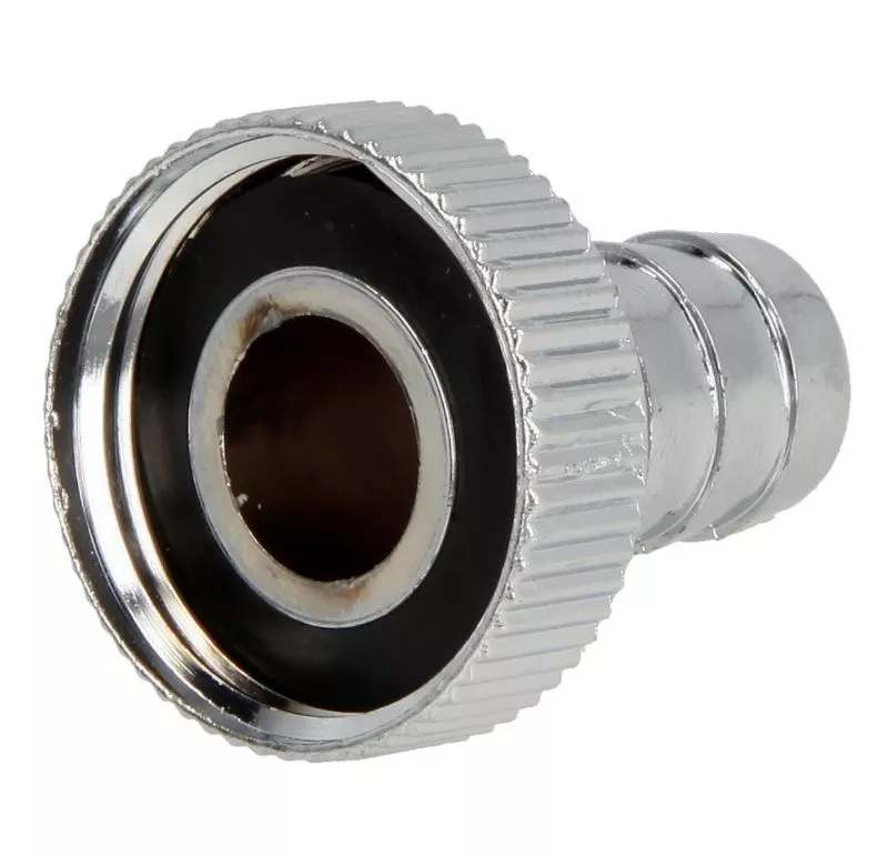 Schlauchverschraubung 3/4"AG x 1/2" Tülle Kunststoff verchromt