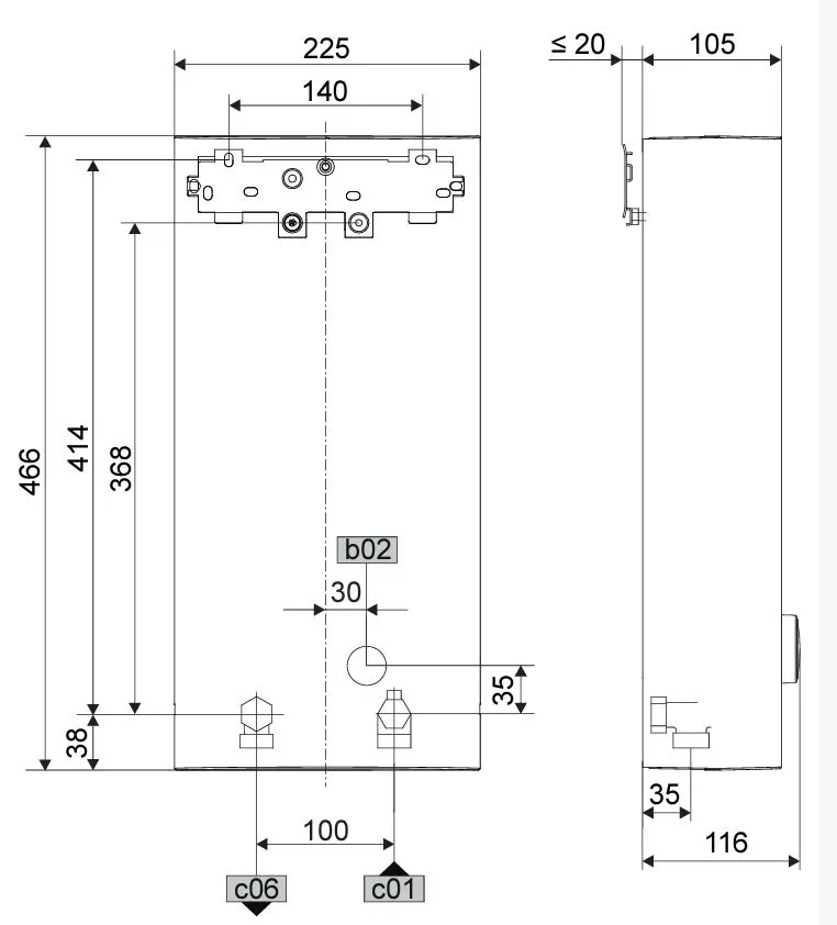Stiebel Eltron Durchlauferhitzer DHB 18 / 21 / 24 ST trend weiss