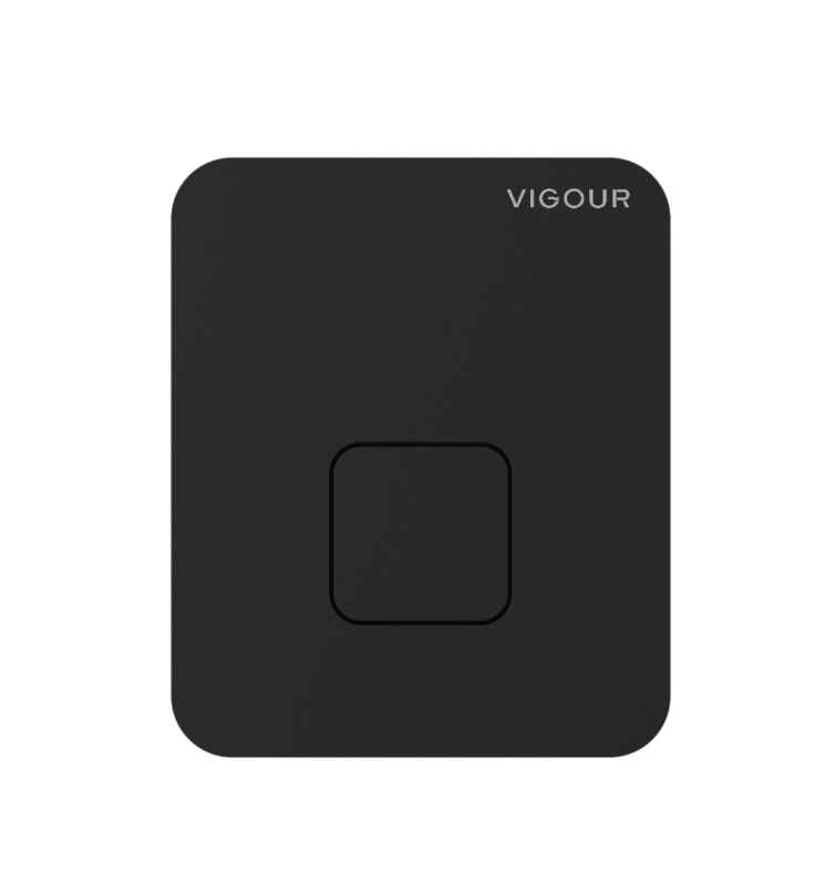 VIGOUR Urinal-Betätigungsplatte DEE Kunststoff matt-schwarz | V1DEEUSWM