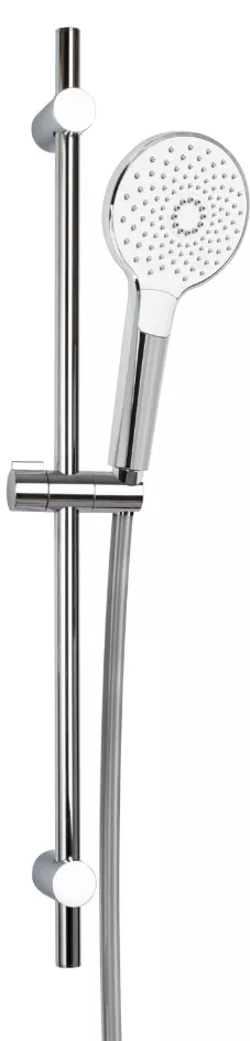 VIGOUR Brausegarnitur individ.2.2 m.Stange 60cm Schlauch u.HB 3-str. rund verchr | V22BG603R
