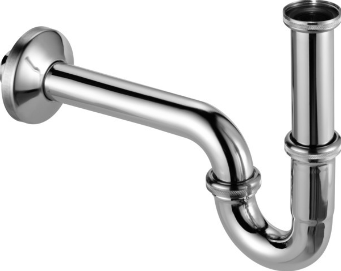 Viega Waschtisch-Röhrensiphon 1 1/4"G mit Verstellrohr 120mm verchromt | 101572
