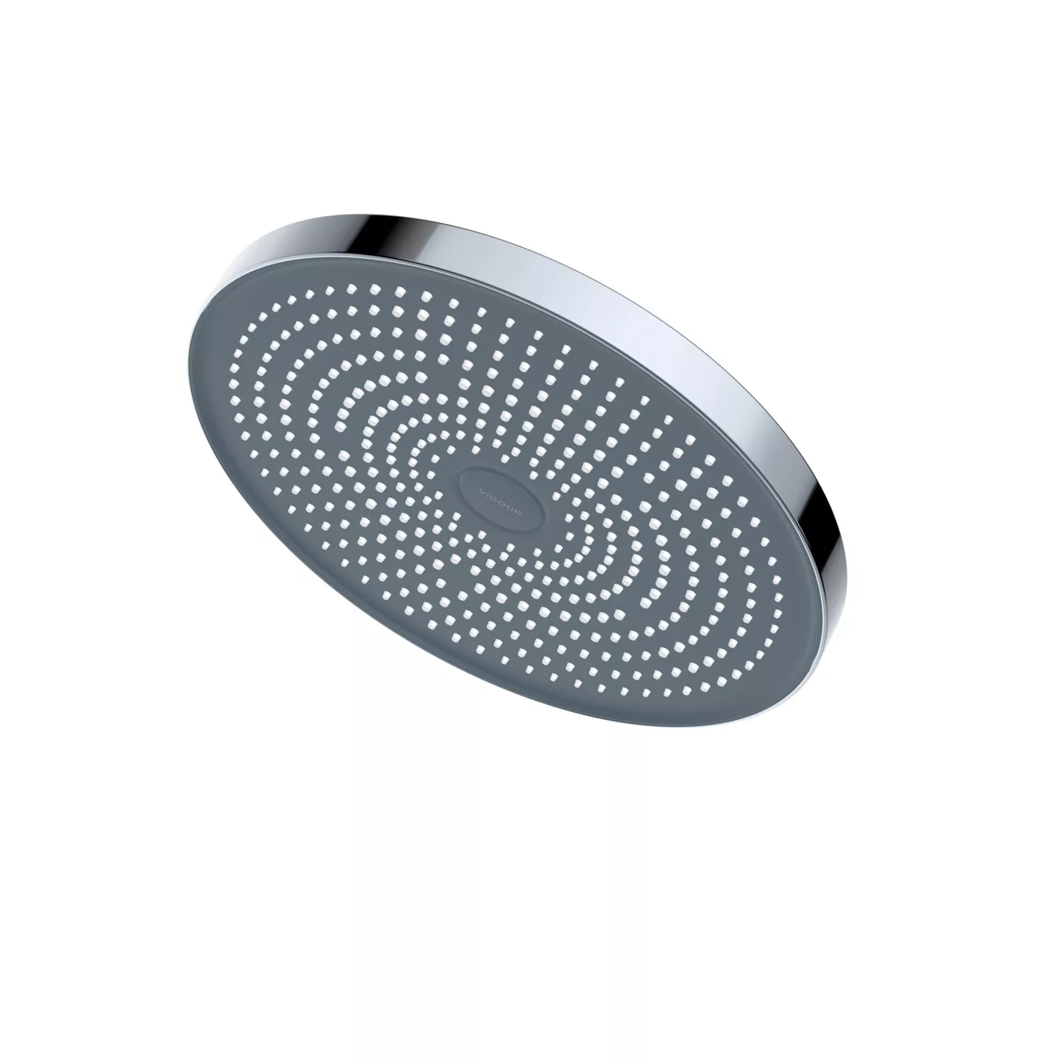 VIGOUR Kopfbrause V3 260mm rund m.Umstellung verchromt Brausefläche anthrazit | V32KB26RU