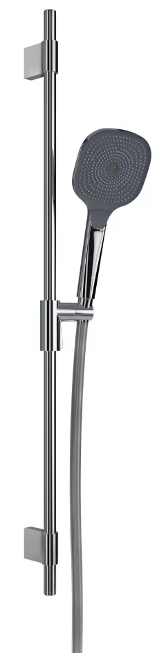 VIGOUR Brausegarnitur individ.3.2 m.Stange 95cm Schl. u.HB 3-str. softedge verchr | V32BG953E