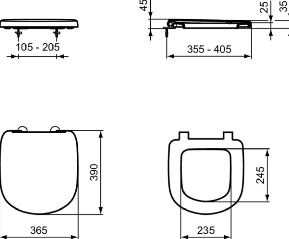 Ideal Standard WC-Sitz Eurovit Plus weiss | T679801