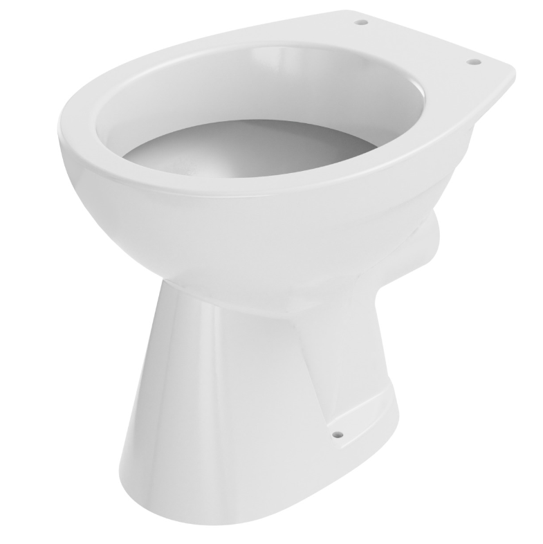 VIGOUR Stand -Tiefspül-WC clivia Abgang waagerecht weiss | CLWC