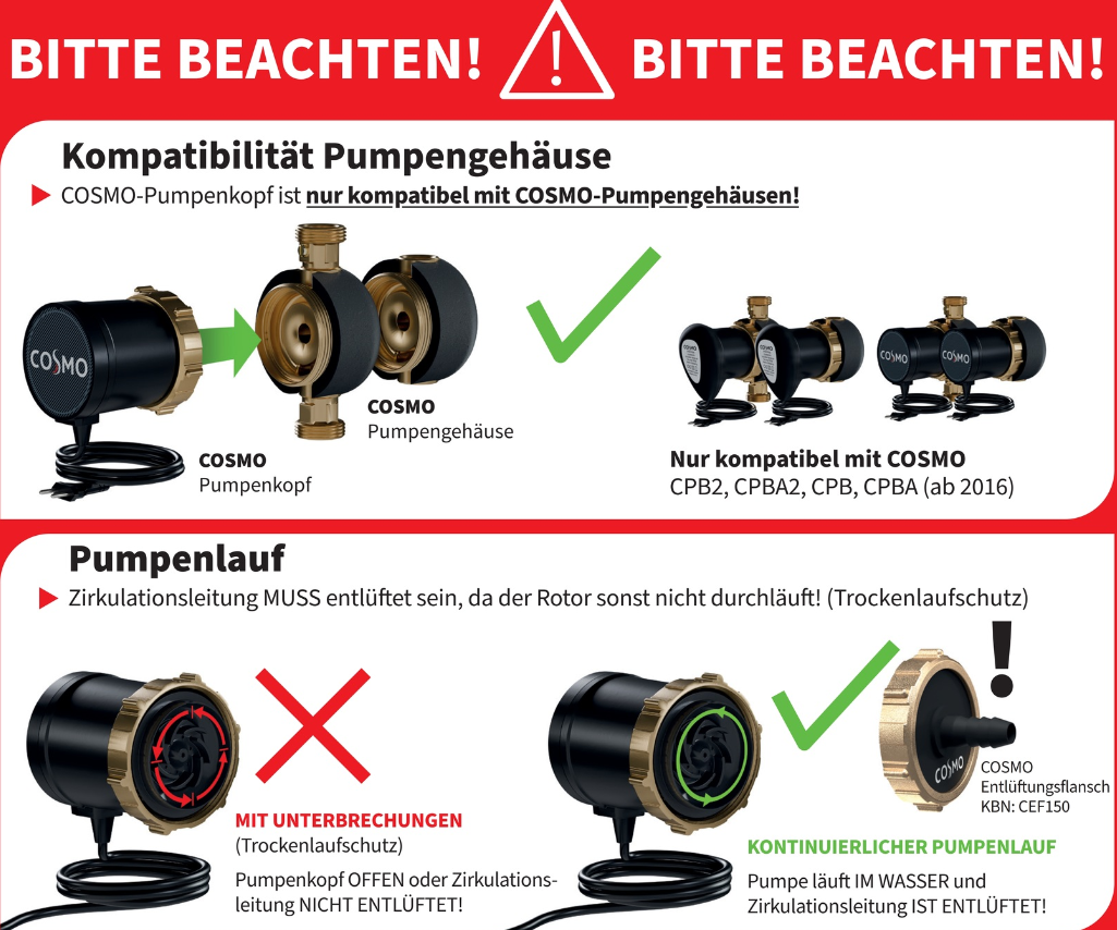 COSMO Austauschmotor / Servicemotor 1St. m. Dicht. für CPB, CPBA, CPB2 und CPBA2 | YCO450179507