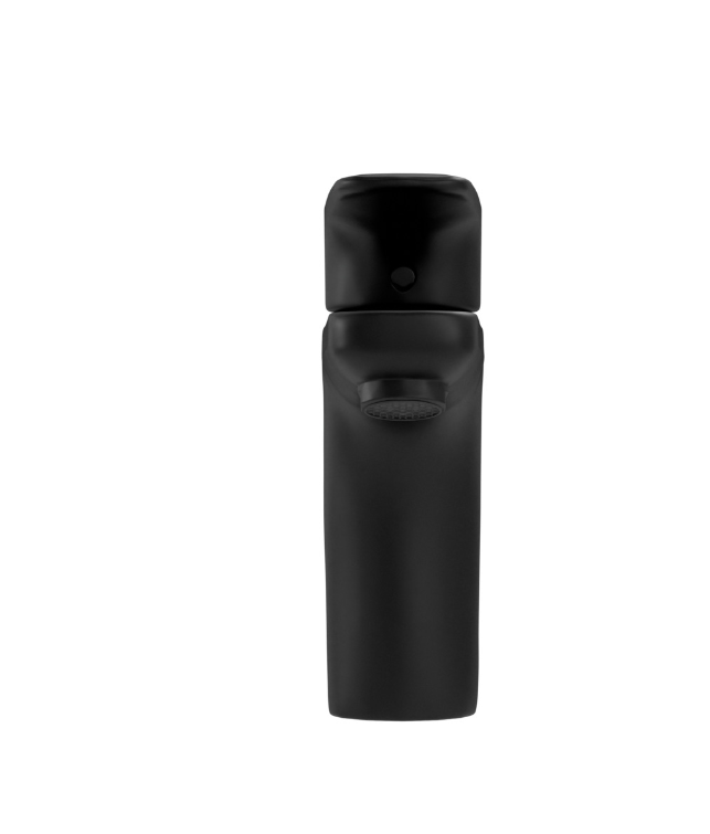 VIGOUR Einhand-Waschtischbatterie derby style mit Ablaufgarnitur schwarz matt | DESSM