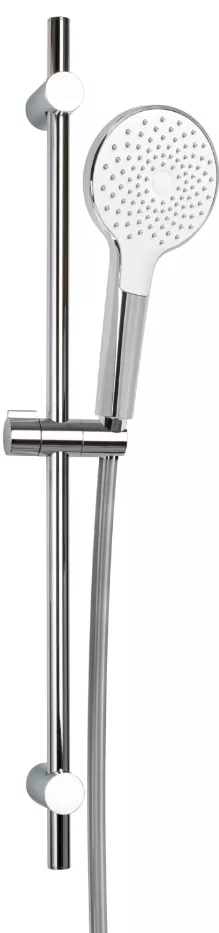 VIGOUR Brausegarnitur individ.2.2 m.Stange 60cm Schlauch u.HB 1-str. rund verchr | V22BG601R