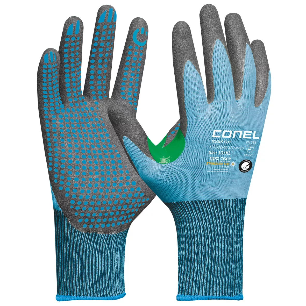 CONEL TOOLS CUT Schnittschutzhandschuh Gr.8 M- Gr.9 L-Gr.10 XL-Gr. 11 XXL m.Noppen u.Touch,Schutzstufe C 