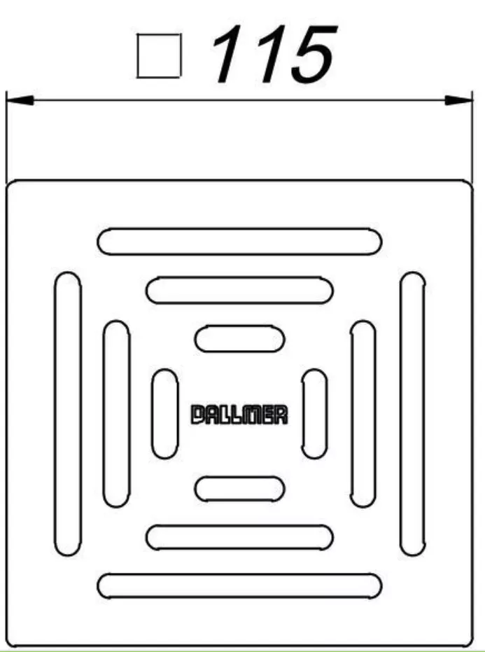DALLMER Rost E 115, 115 x 115 mm | 501080