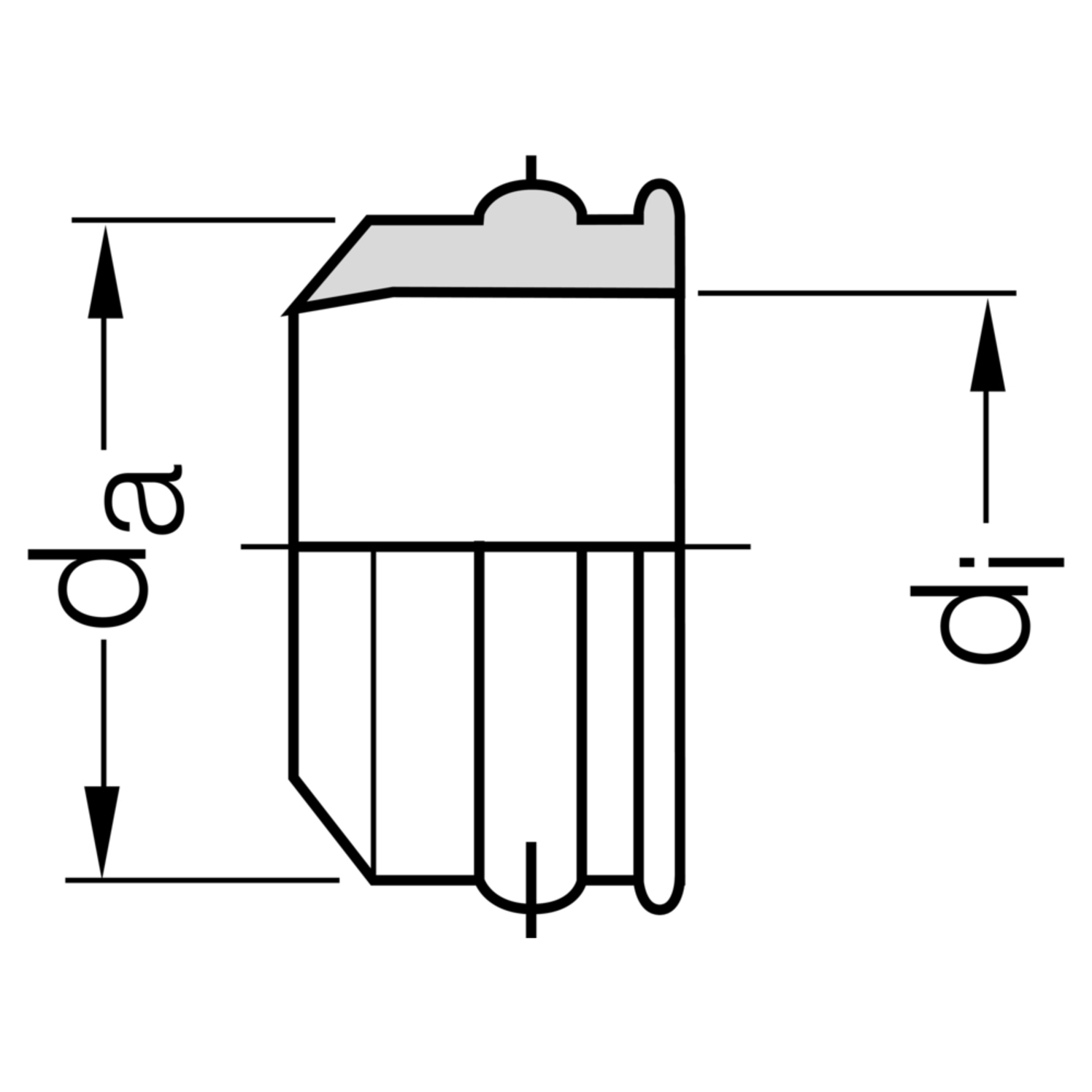 CONEL DRAIN Gumminippel DN 50x40 mit Sickenwulst | CODGNS5040