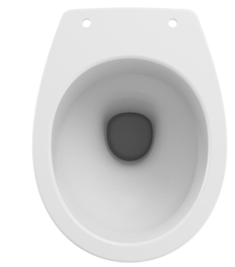VIGOUR Stand -Tiefspül-WC clivia Abgang waagerecht weiss | CLWC