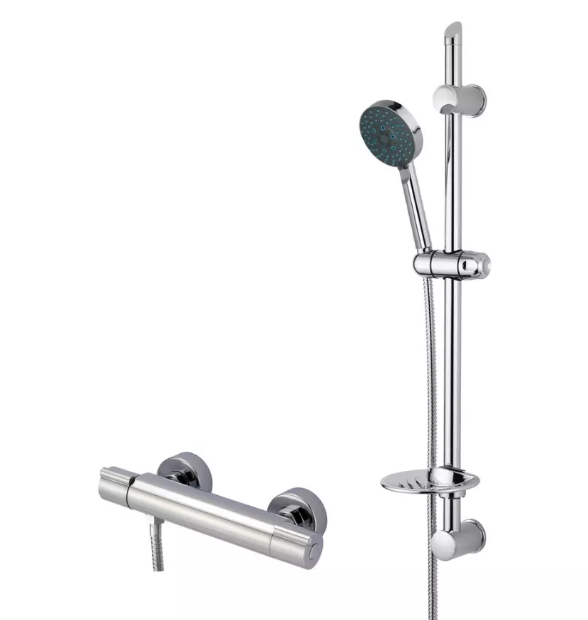 OEG Thermostat-Duschsystem mit Brausestange 600 mm 