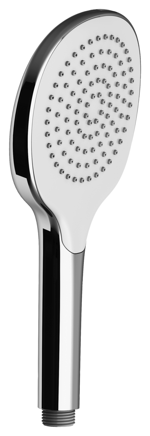 VIGOUR Handbrause individual 4.0 120mm 1-strahlig chrom/weiß | V4HB121WE