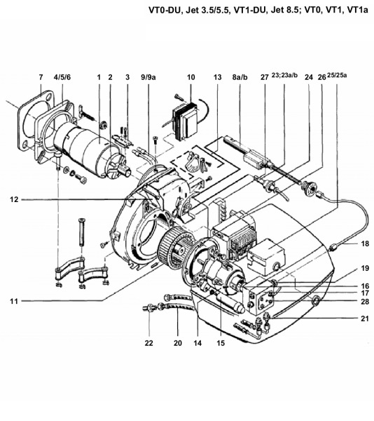 Körting Düsenstock m. Ölvorwärmer 60W 205 lang 9/16"/M8x1 SPT60/40 | 614733