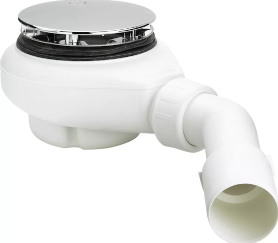 Viega Ablaufgarnitur "Tempoplex NEU" chrom Nr:6961 40/50x112 45° Ablaufbogen | 575601